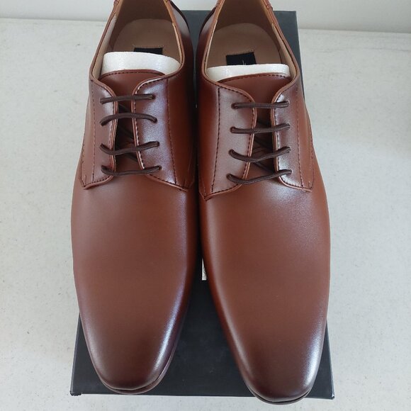 New In Box ~ Frederico Leone Tuxedo Shoes Tan Men's 10 - Picture 1 of 4